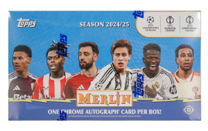 2024-25 Topps Chrome Merlin UEFA Club Competitions Soccer Hobby Box