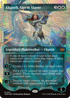 Elspeth, Storm Slayer (Showcase) (Halo Foil) - Tarkir: Dragonstorm (TDM)